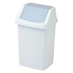 Atkritumu tvertne Curver, pelēka, 9 l, 189 x 189 x 381 mm