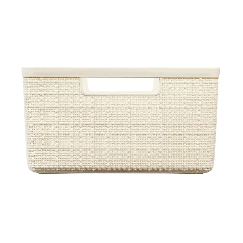 Basket jute white 245371 12l