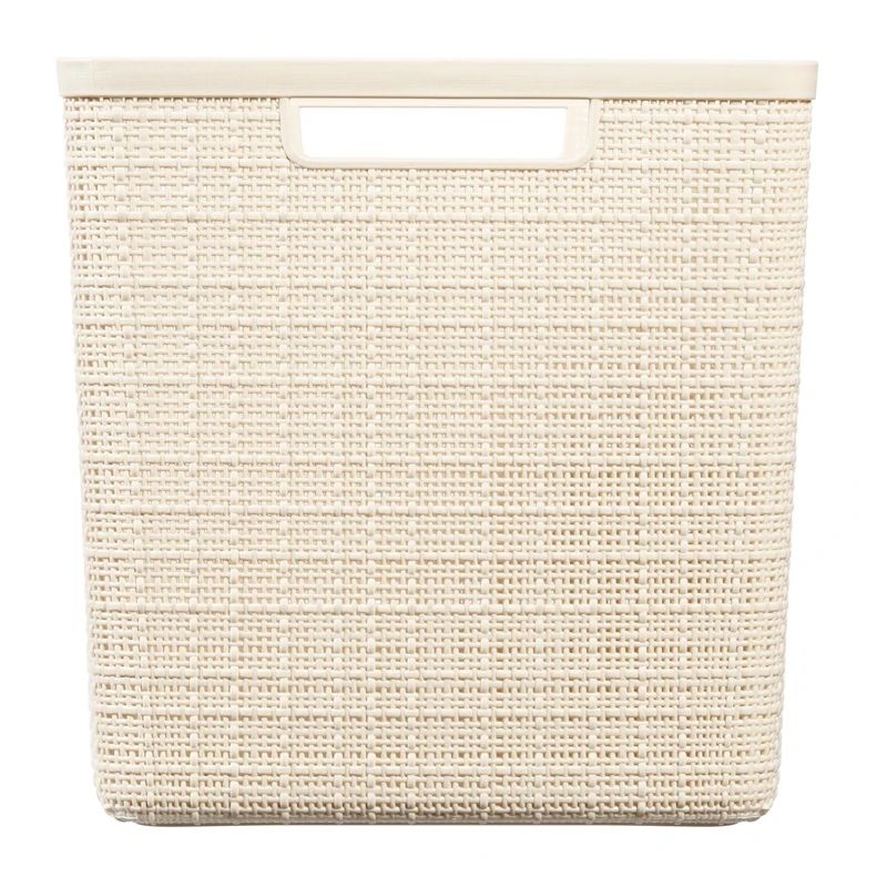 Mantu kaste jute cube 17 l smilškrāsas