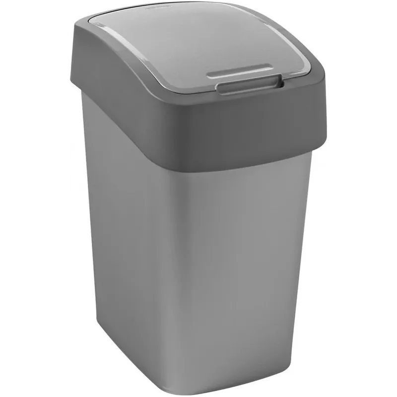 Atkritumu tvertne Curver 186157, sudraba krās.-pelēka krās., 25 l, 47 cm x 34 cm