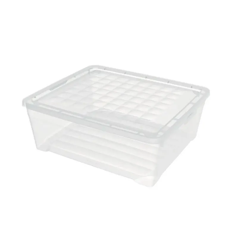 Uzglabāšanas kaste ar vāku Curver 96063, 10 l, caurspīdīga krās., 34.2 x 29.7 x 12.5 cm