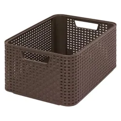 Hoiukast, esemete hoidmiseks Curver 205844, pruun v., 38.6 x 28.7 x 17 cm