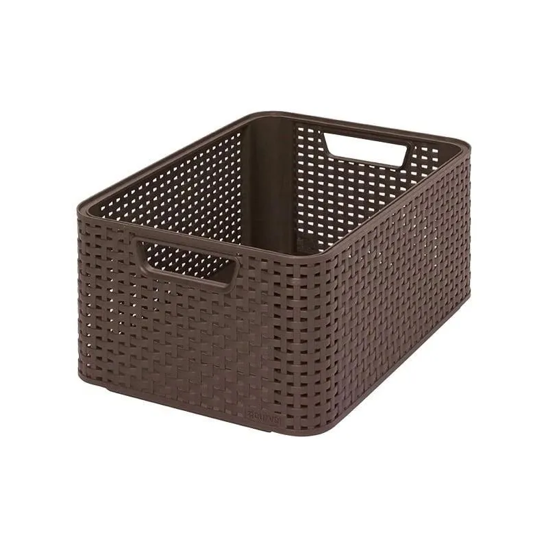 Uzglabāšanas kaste, paredzēts uzglabāšanai Curver 205844, brūna krās., 38.6 x 28.7 x 17 cm