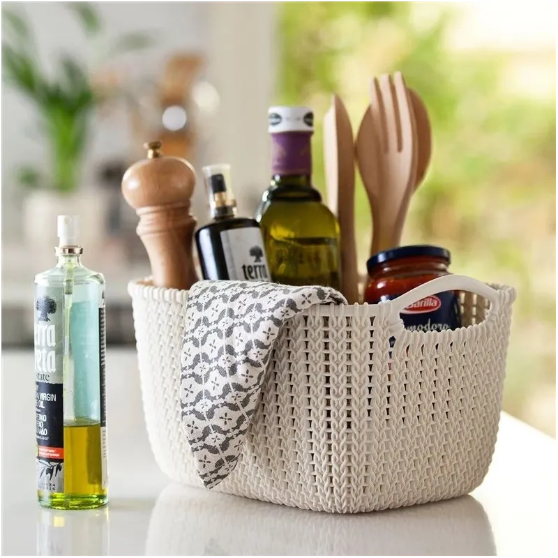 Krepšelis, daiktų saugojimo Curver 226391, 8 l, balta sp., 30 x 22 x 17 cm