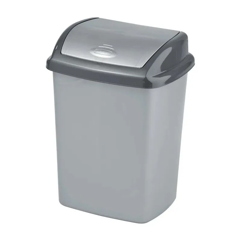 Atkritumu tvertne Curver Dominik 182979, sudraba krās.-pelēka krās., 25 l, 48 cm x 29.1 cm