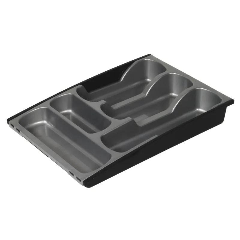 Galda piederumu organizatori Curver, 42.5 cm x 30 cm x 6.5 cm, plastmasa, pelēka krās.