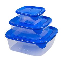 Kaste pārtikai f&g kompl. 0.25+0.8+1.7l