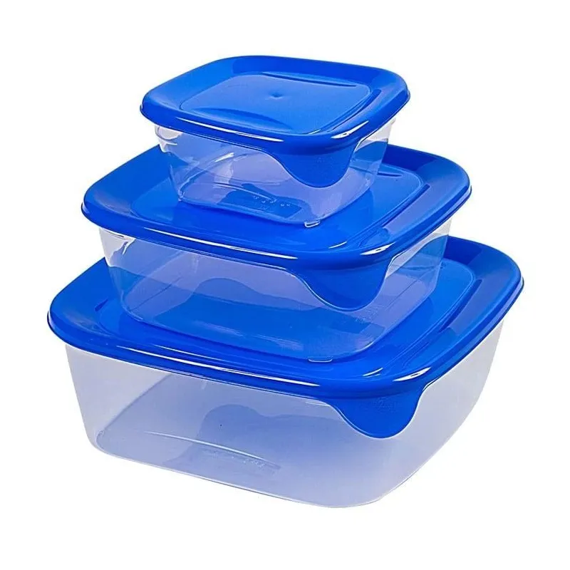 Pārtikas kastes komplekts Curver Fresh&Go, 0.25 - 1.7 l, 3 gab.