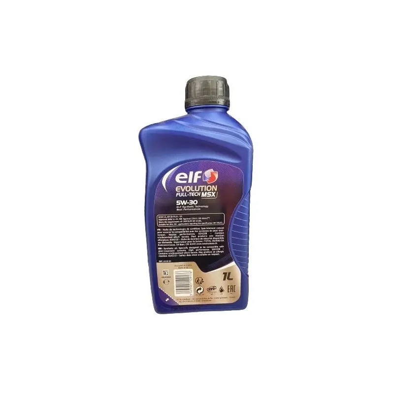 Motoreļļa Elf Evolution Full-tech MSX 5W - 30, sintētiskais, 1 l