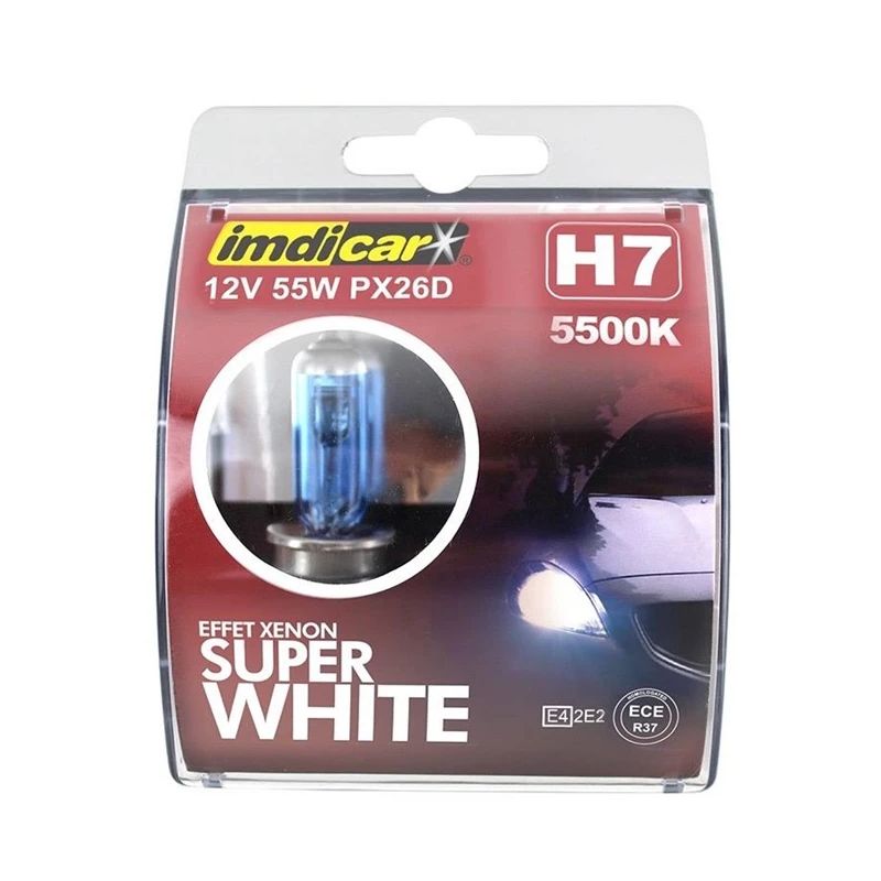 Automobilio lemputės IMDICAR H7 WHITE. 2 vnt.