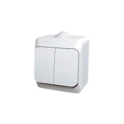 Slēdzis schneider cedar+ 1+1 balts