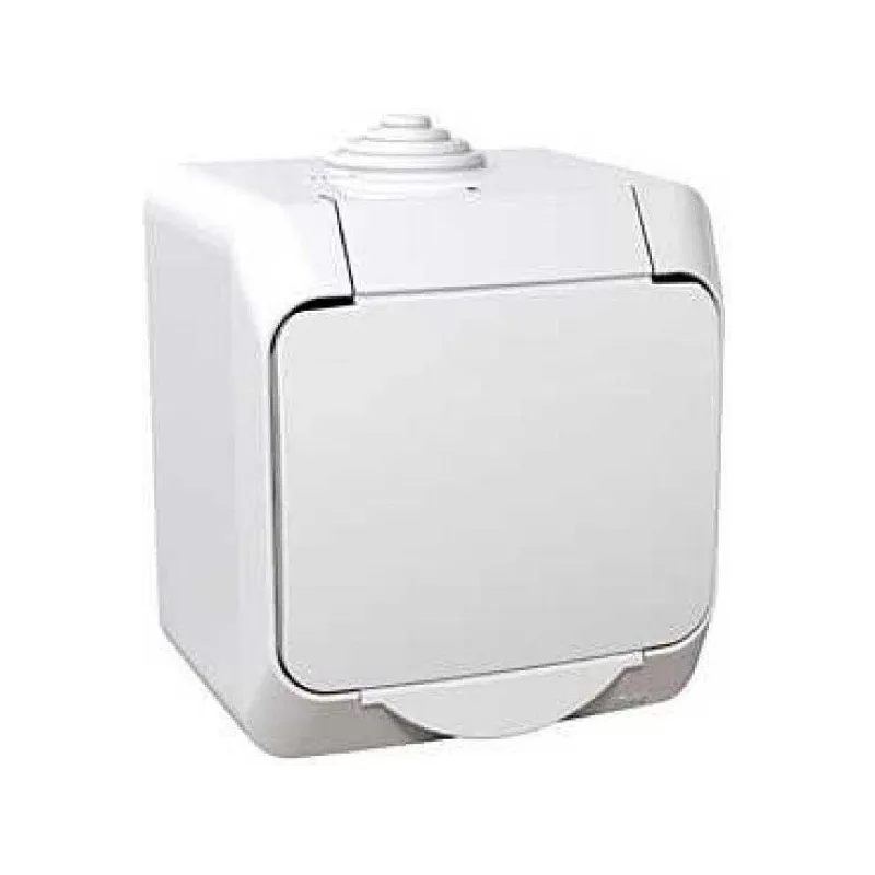 Kontaktligzda Schneider Electric Cedar Plus WDE000541, Iezemēta rozete, IP44, balta