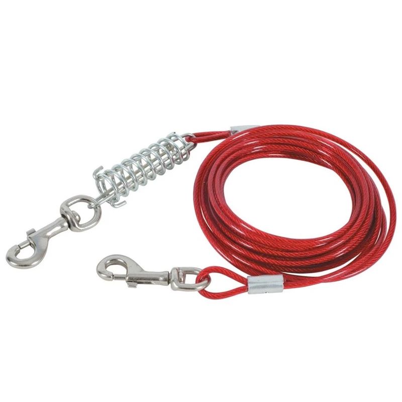 Pavada Zolux TIE-OUT CABLE. sarkana. 9 m