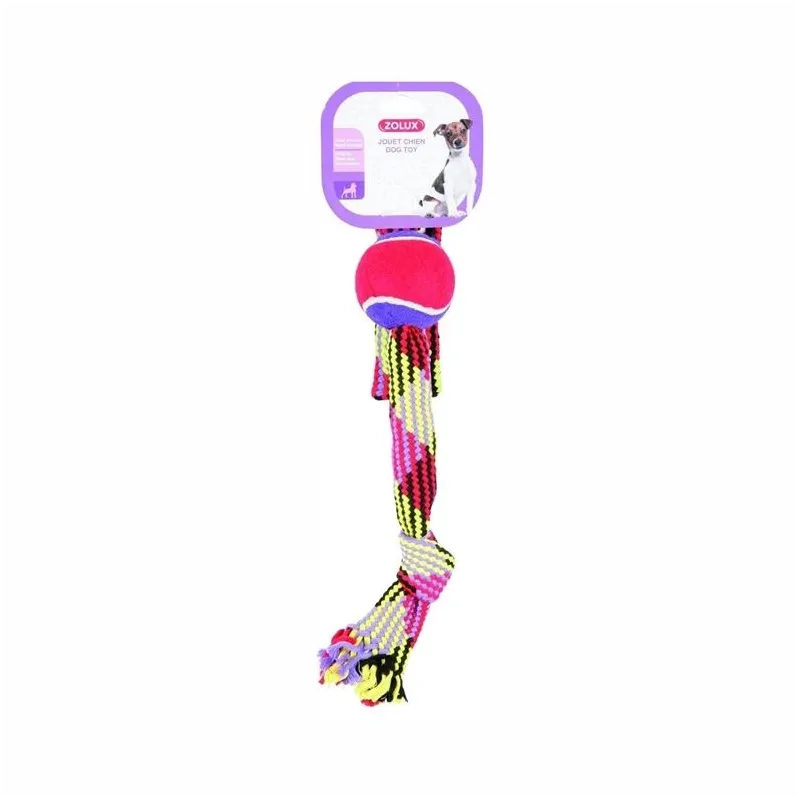 Rotaļlieta sunim, virves mantiņa Zolux Rope Toy, 55 cm, daudzkrāsaina