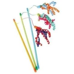 Rotaļlieta kaķim Zolux RIBBON FISHING. daudzkrāsains