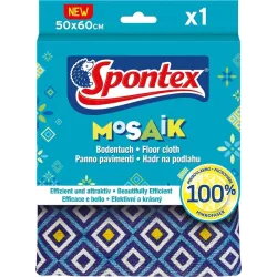 Тряпочка, для пола Spontex, синий, микрофибра