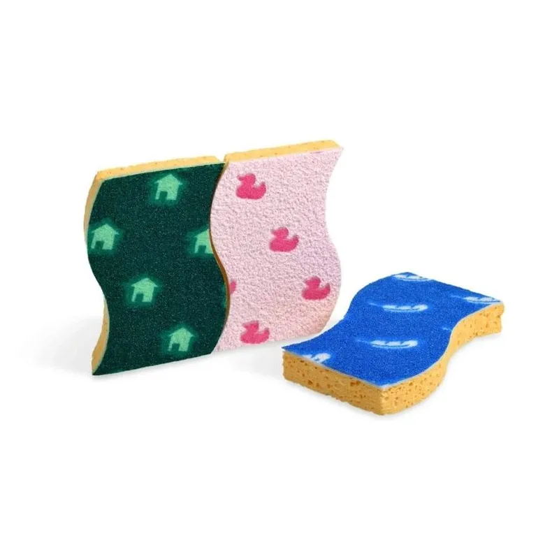 Tīrīšanas sūklis Spontex. daudzkrāsains. 3 gab.