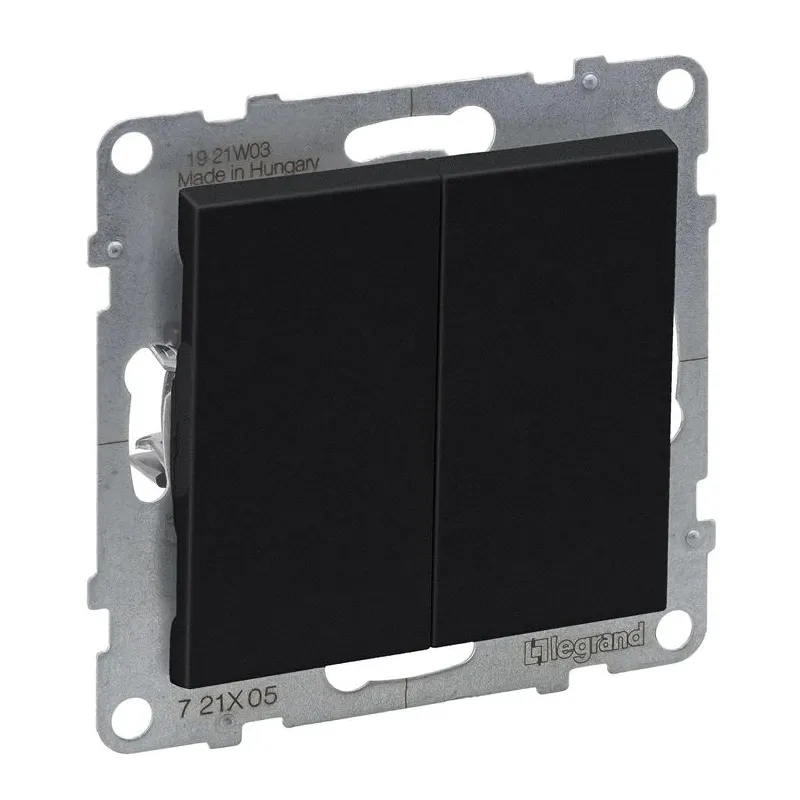 Slēdzis Legrand Suno, 2 kl, melna krās.