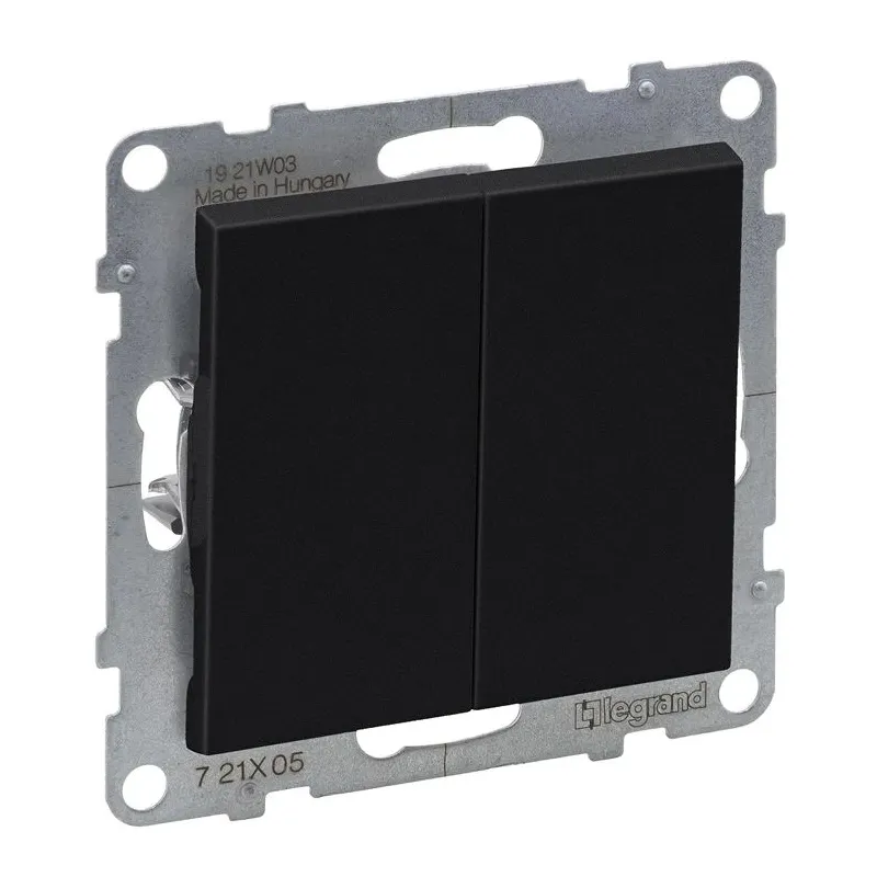 Slēdzis Legrand Suno, 2 kl, melna krās.