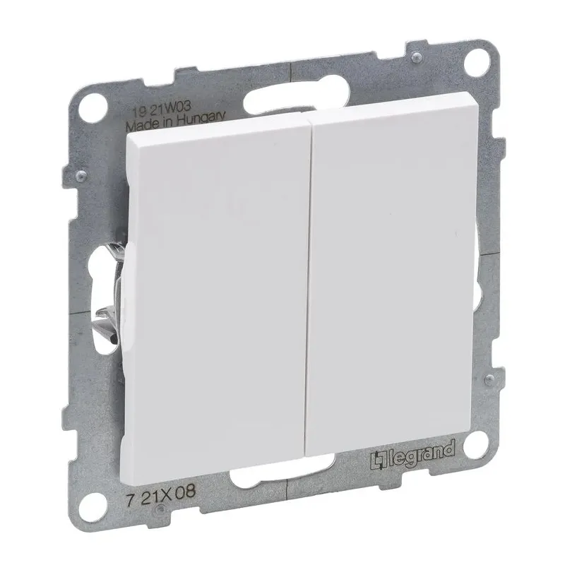 Pārslēgi Legrand Suno, 2 kl, balta krās.