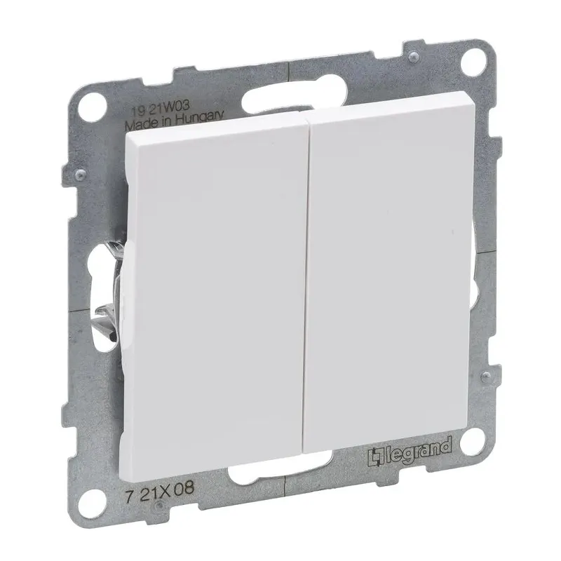 Pārslēgi Legrand Suno, 2 kl, balta krās.