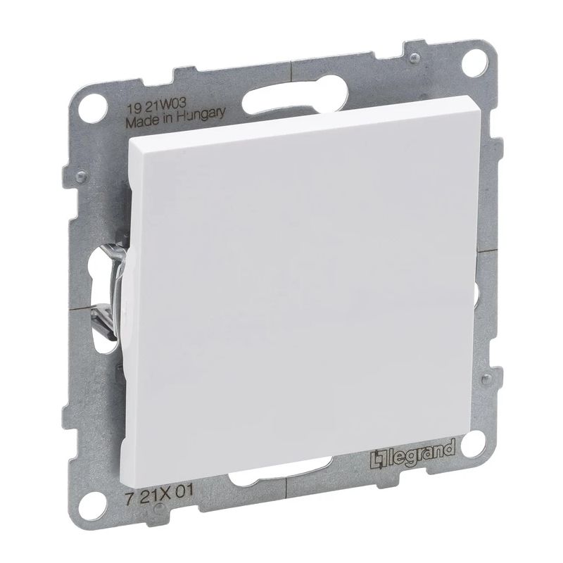 Slēdzis ar 1 taustiņu balts