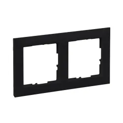 Двойная рамка Legrand Suno, черный цв.