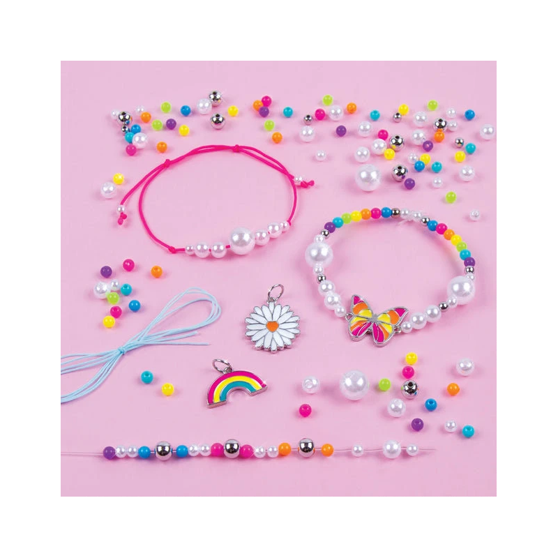 MAKE IT REAL DIY Rokassprādžu komplekts Varavīksnes dārgumi