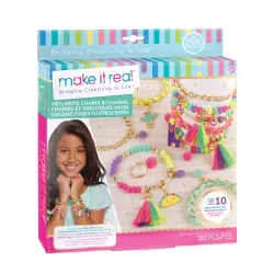 MAKE IT REAL DIY chains and charms set Neo-brite