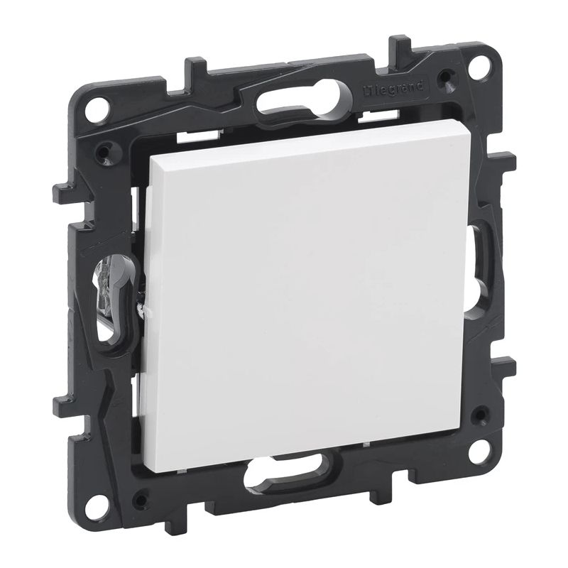 1 taust.slēdzis legrand niloe step balts