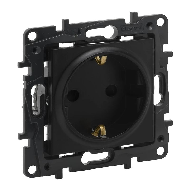 Rozete ar zemēj.legrand niloe step melna