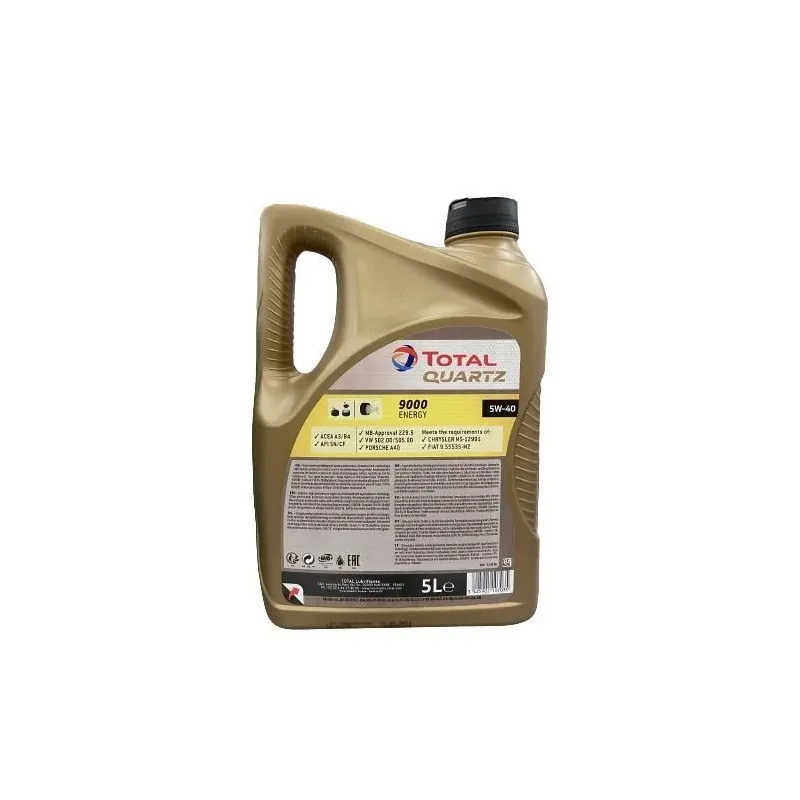 Motoreļļa Total Quartz 9000 Energy 5W - 40, sintētiskais, 5 l