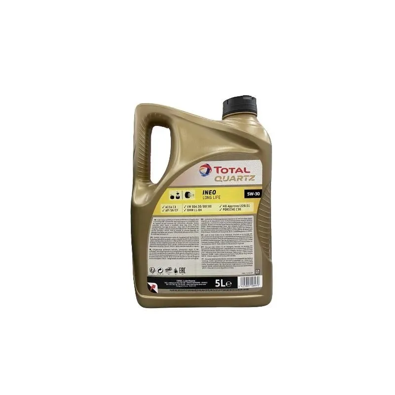 Motoreļļa Total Quartz Ineo Long Life 5W - 30, sintētiskais, 5 l