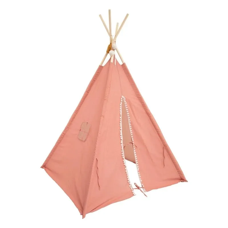 TIPI telts bērniem Pink, 120 cm x 120 cm