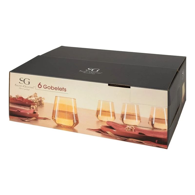 Glāžu komplekts Secret de Gourmet. stikls. 0.45 l. 6 gab.