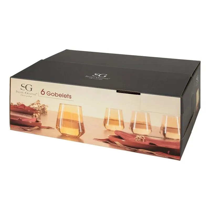 Glāžu komplekts Secret de Gourmet Olga, stikls, 0.45 l, 6 gab.