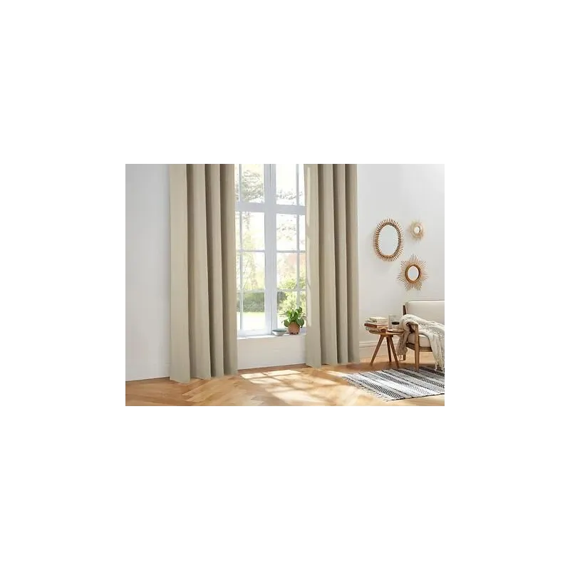 Blackout aizkari Atmosphera ISA THERMO 172412D, krēmkrāsa-pelēka, 140 cm x 260 cm