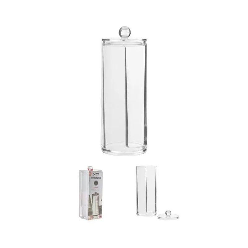 Kastīte vates spilventiņiem 155905, caurspīdīga krās., 7.5 cm x 20 cm x 7.5 cm