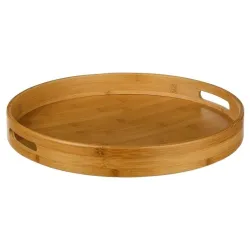 Tray round bamboo 40cm