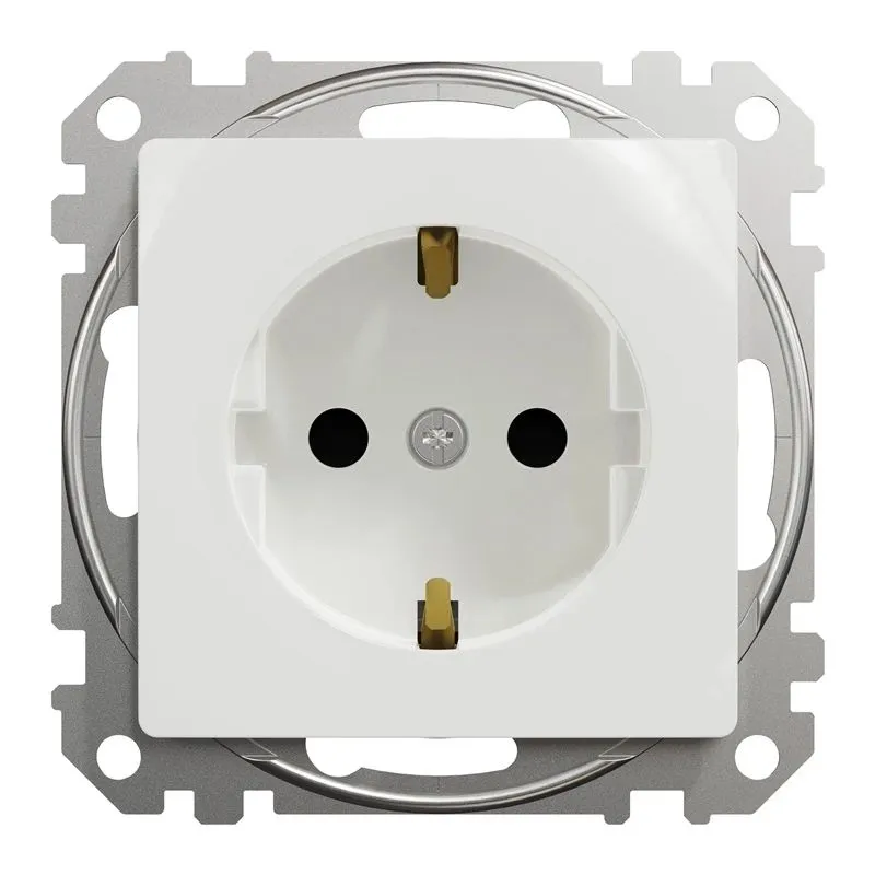Kontaktligzda Schneider Electric Sedna Design SDD111022, Iezemēta rozete, balta