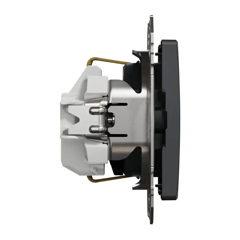 Kontaktligzda Schneider Electric Sedna Design SDD114021, Iezemēta rozete, IP20, antracīta