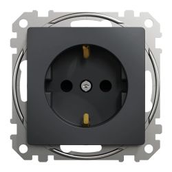 Kontaktdakša SCHNEIDER SEDNA DESIGN, ar zemi, antracīta