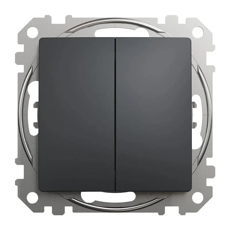 Slēdzis Schneider Electric Sedna Design, 2 kl, antracīta