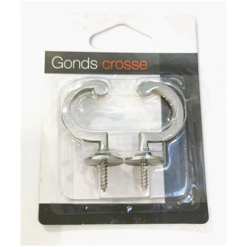 Kabliukas užuolaidų raiščiui Luance 590899, sidabro sp., 2 vnt.