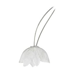 Aizkari turētājs ar magnētu Tulipe, balts