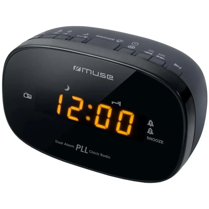 Radio modinātājs Muse M-150CR, melna krās.