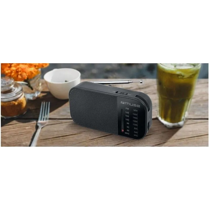 Nešiojamas radijo imtuvas Muse M-025 R, juoda sp.