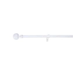 Telescopic curtain rod set, single, D19, 120-210 cm