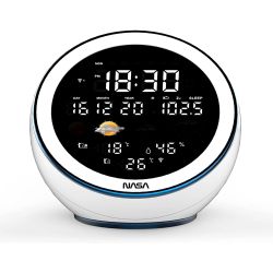 Nasa WSP1500 white Weather Station-Speaker BT Moon