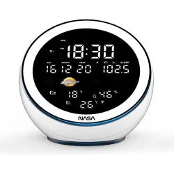 Nasa WSP1500 white Weather Station-Speaker BT Moon